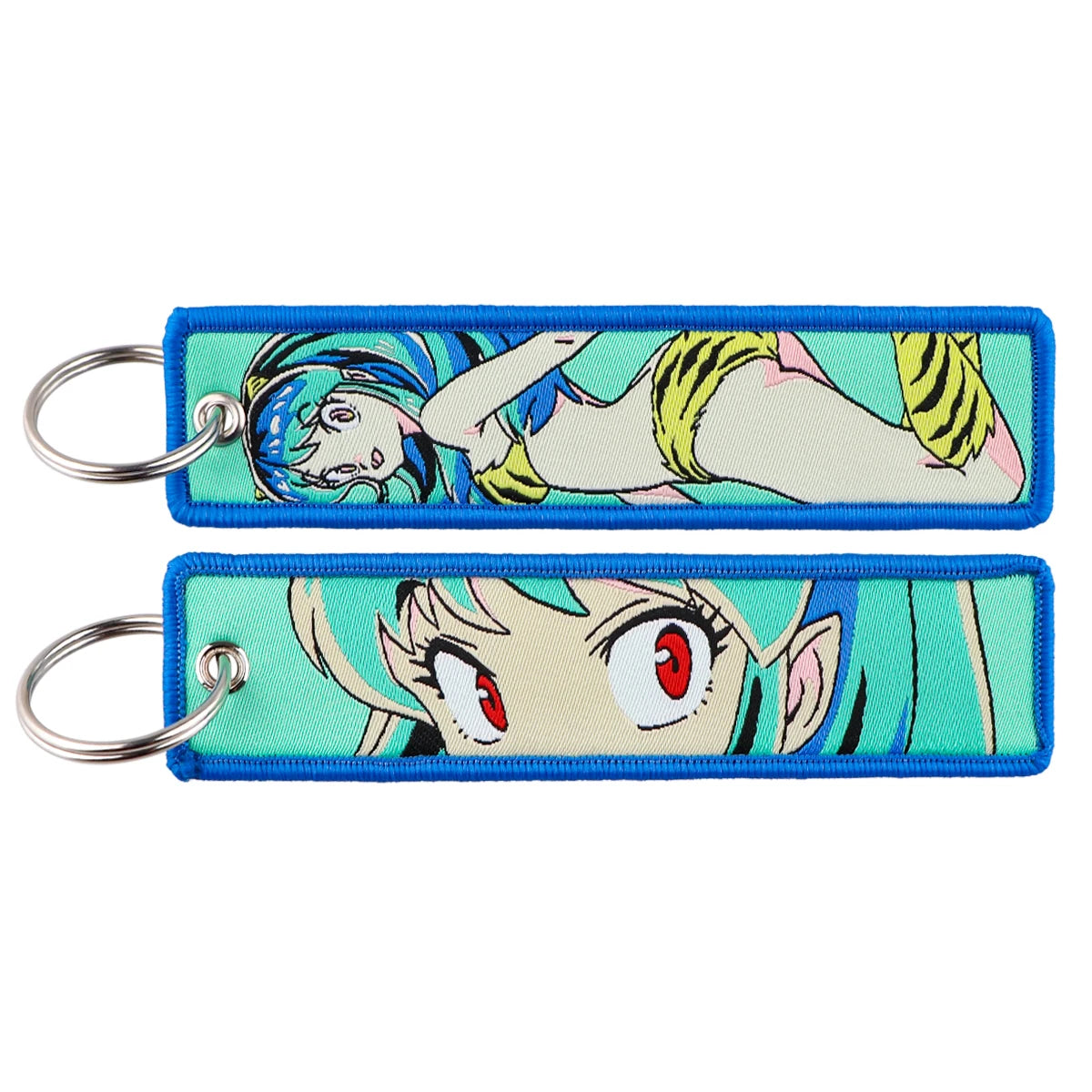 Stijlvolle Japanse Anime Geborduurde Sleutelhangers – Perfecte Sleuteltags voor Motorfietsen, Auto's en Rugzakken – Trendy Sleutelhanger Cadeaus voor Vrienden!