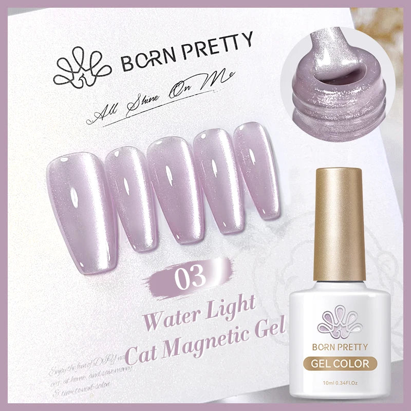 Betoverende Zilveren Maanlicht Kat Magnetische Gel Nagellak - Witte Licht Sprankelende Glitter, Semi- Permanente Nagellak (10ml)