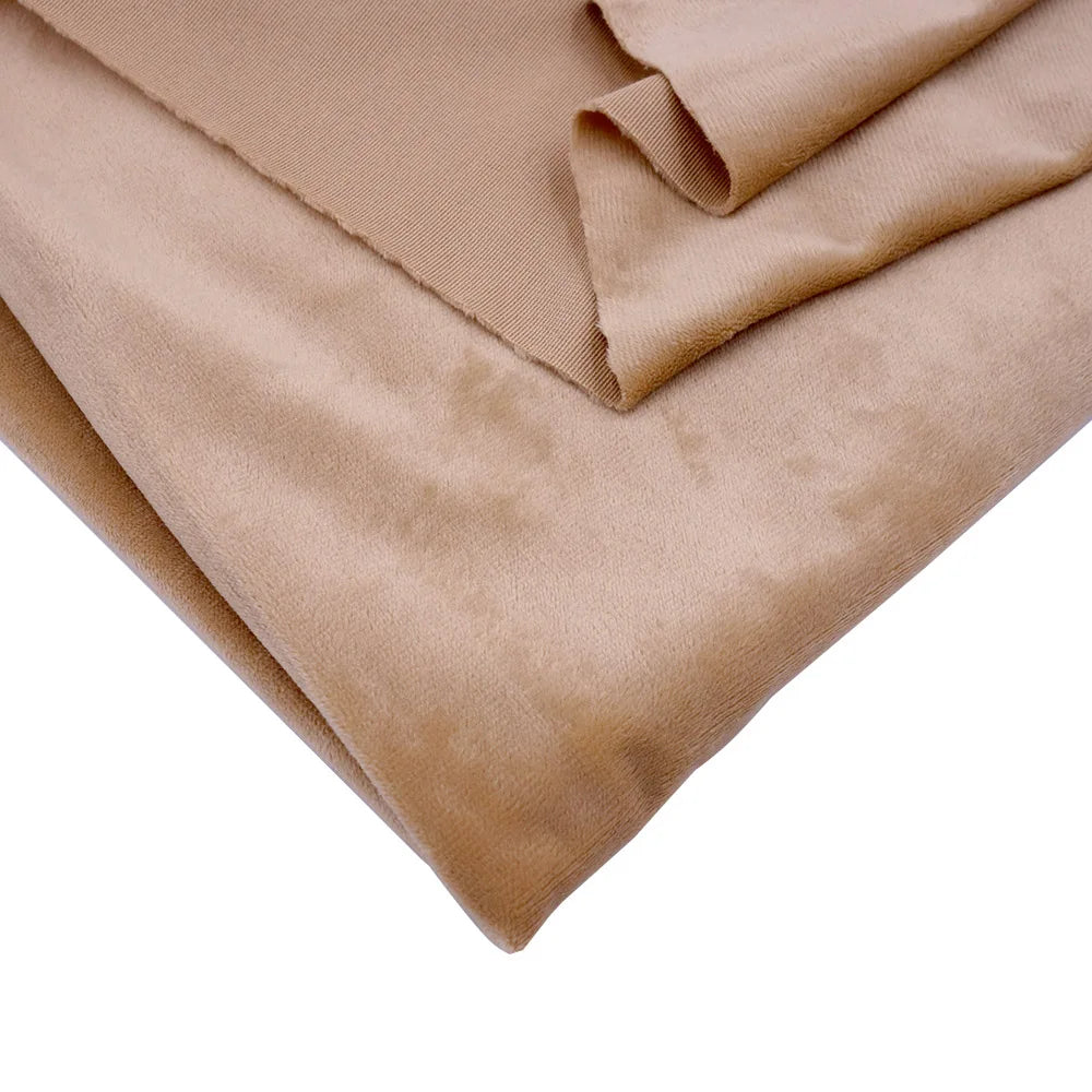 Super Soft Plush Minky Fabric Solid Color Fleece for Dolls Toys DIY Sewing Patchwork Home Textile