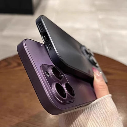 Elegante Aurora Lasergegraveerde Matte Hoes voor iPhone 16, 15, 14, 13, 12, 11 Pro Max & 16 Plus - Zachte Bumper Schokbestendige Armor Hard Cover