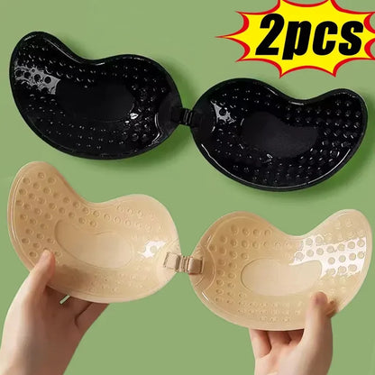 Ultimate Onzichtbare Strapless Hechtdolle Push-Up Beha voor Dames - Naadloze Siliconen Tepelcovers en Bralette Lingerie