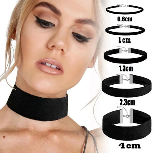 Verrassende Valentijnsdag Gothische Zwarte Fluwelen Choker Ketting - Perfecte Tattoo Stijl Accessoire voor Vrouwen! Ideaal Cadeau voor een Unieke Look!
