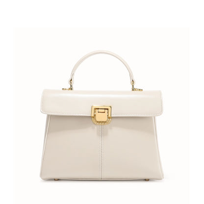 Chic & Veelzijdige ITAMOOD Echt Leren Handtas: Luxe Dames Schoudertas met Stylish Sjaal Detail