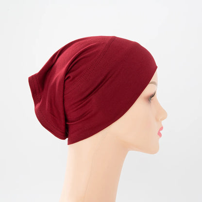 Chic en Stijlvol 56-Kleurige Vrouwen Binnen Hijab Tube Muts - Premium Bamboe Jersey Onderheadscarf voor Moslim Mode