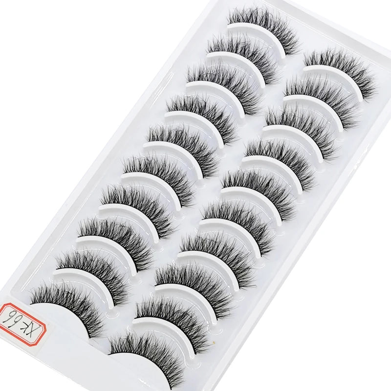 Verhoog je uitstraling met 10 paar luxe natuurlijke lange 3D nerts valse wimpers - Perfect voor make-up liefhebbers!