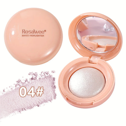 Stralende Glow Highlighter Palette, Luminous Pearl Shimmer Finish, Zijdeachtige Gebakken Poeder voor een Natuurlijke Glans