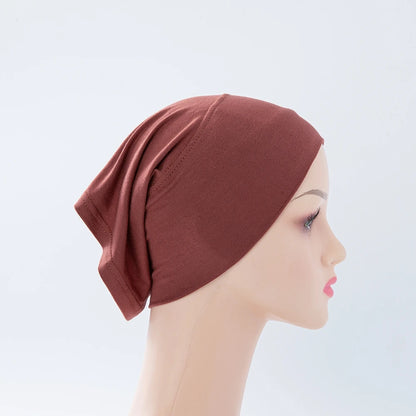 Chic en Stijlvol 56-Kleurige Vrouwen Binnen Hijab Tube Muts - Premium Bamboe Jersey Onderheadscarf voor Moslim Mode