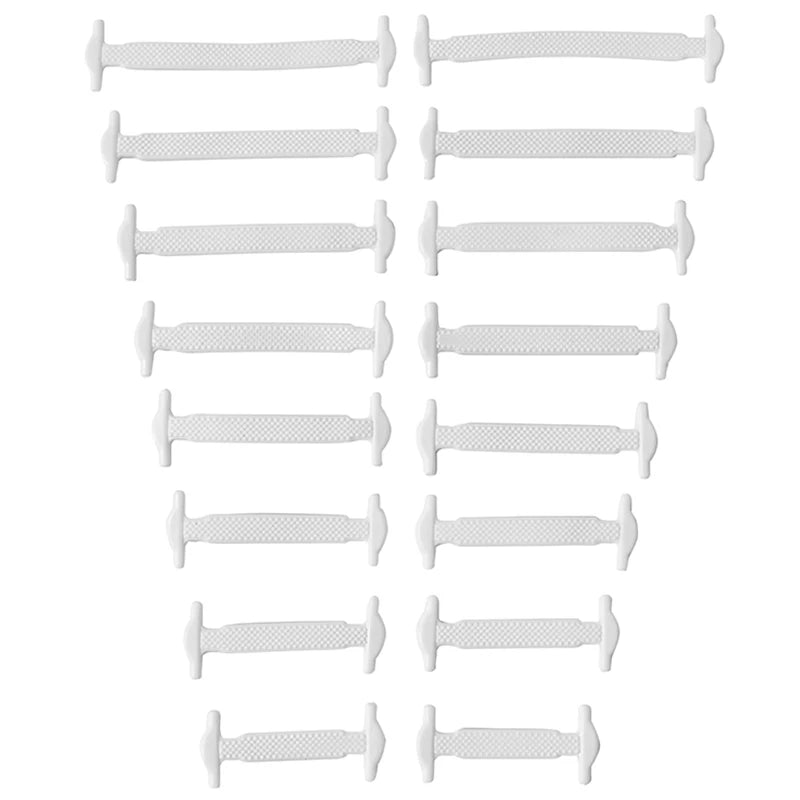 16-delige set van creatieve silicone veters zonder knopen – 12 levendige kleuren van elastische luie veters voor moeiteloze stijl!