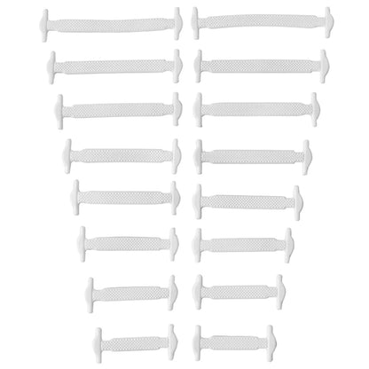 16-delige set van creatieve silicone veters zonder knopen – 12 levendige kleuren van elastische luie veters voor moeiteloze stijl!