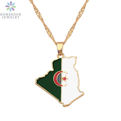 Stijlvolle SOMESOOR Afrikaanse nationale vlag ketting - Vier Nigeria, Ghana en Jamaica met hip-hop emaille hanger kettingjuwelen - Perfect cadeau voor vrouwen