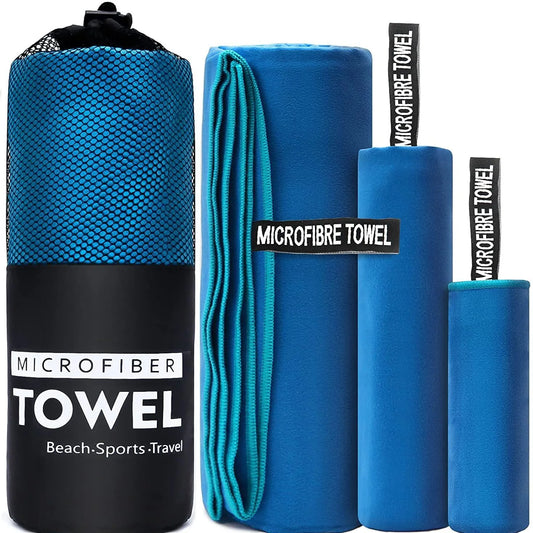 Ultra-absorberende snel-droog sporthanddoek - 73x149CM in blauw, grijs, groen en oranje voor zwemmen, gym, fitness, kamperen, hardlopen en strandbenodigdheden!
