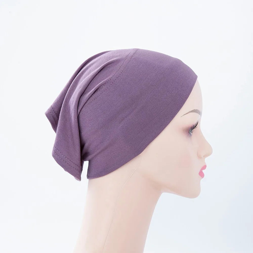 Chic en Stijlvol 56-Kleurige Vrouwen Binnen Hijab Tube Muts - Premium Bamboe Jersey Onderheadscarf voor Moslim Mode