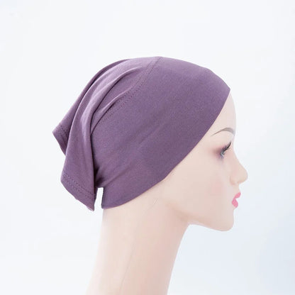 Chic en Stijlvol 56-Kleurige Vrouwen Binnen Hijab Tube Muts - Premium Bamboe Jersey Onderheadscarf voor Moslim Mode