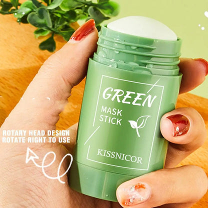 Verjong je huid met onze Groene Thee Reinigingsstick Masker – Poreverkleinend, Diepe Mee-eters Verwijderaar en Vochtinbrengende Gezichtsbehandeling (40g)