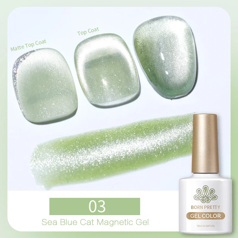 Betoverende Zilveren Maanlicht Kat Magnetische Gel Nagellak - Witte Licht Sprankelende Glitter, Semi- Permanente Nagellak (10ml)