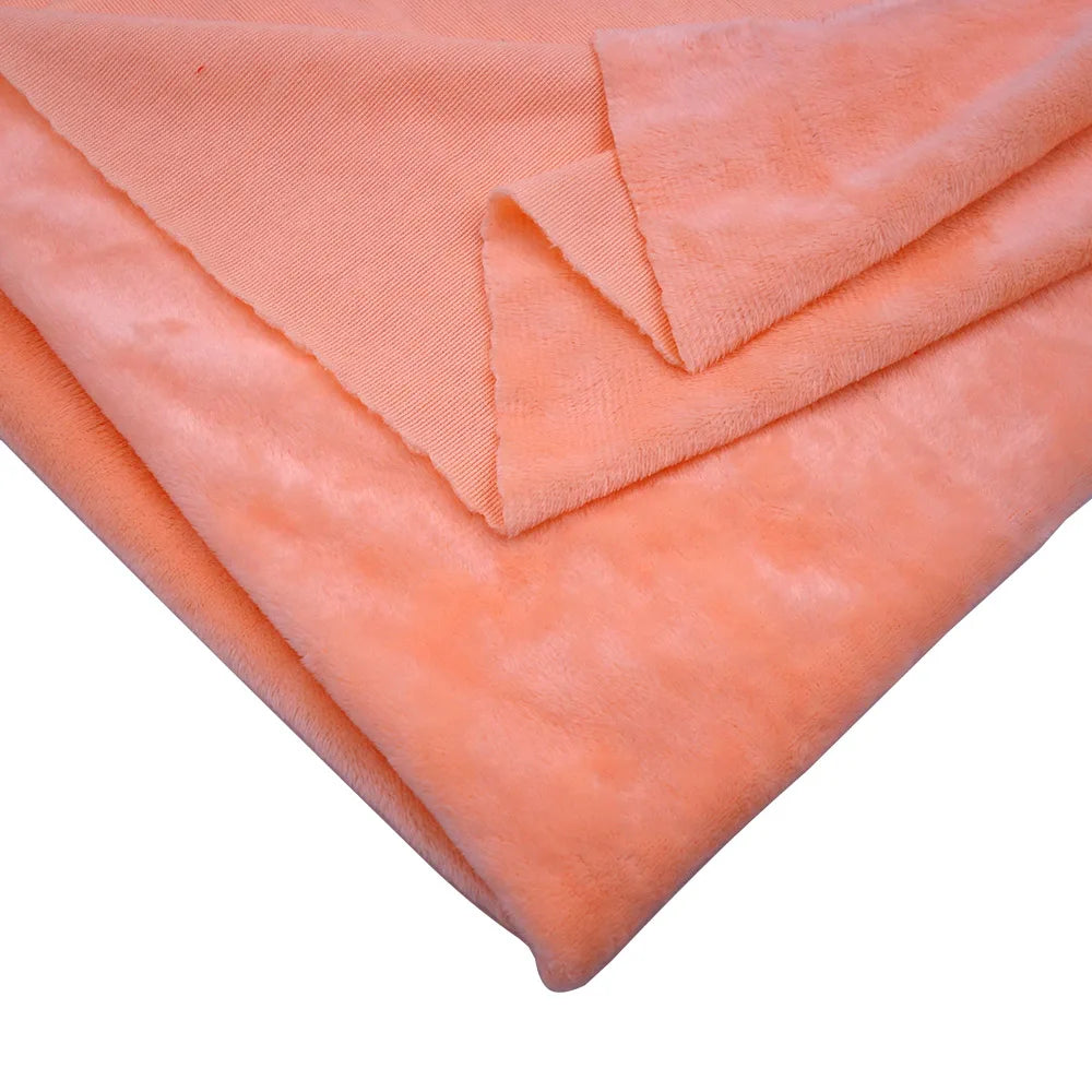 Super Soft Plush Minky Fabric Solid Color Fleece for Dolls Toys DIY Sewing Patchwork Home Textile