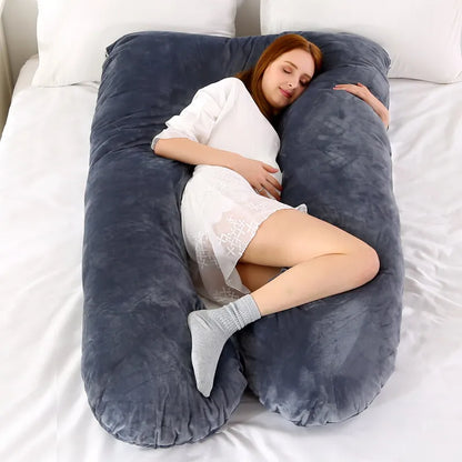 Luxueus 120x70 cm Zwangerschapskussen voor Ultiem Comfort - Ideaal voor Zwangere Vrouwen & Perfect voor Borstvoeding en Slaap!
