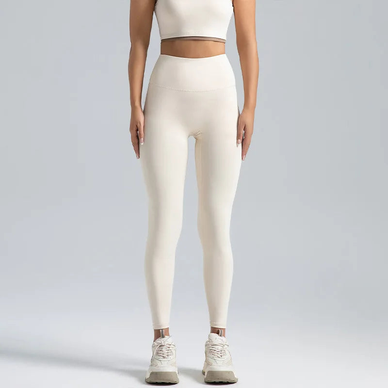 Stijlvolle Hoge Zwarte Leggings voor Vrouwen – T-Line Vrij, Heuplift, Buikcompressie, Perfect voor Yoga en Hardlopen!