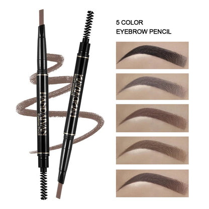 Veelzijdige Dubbelzijdige Oogpotlood - Hoge Pigmentatie, Waterdicht, Langdurige Kleuren voor Perfecte Wenkbrauwen - Perfecte Oogmake-up voor Vrouwen!