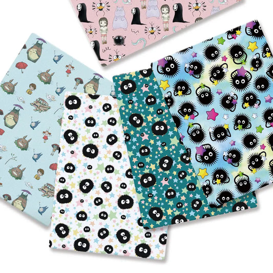 Cute Cartoon Printed Fabric 140x50cm Polyester Cotton for Sewing Patchwork Quilting Baby Clothes