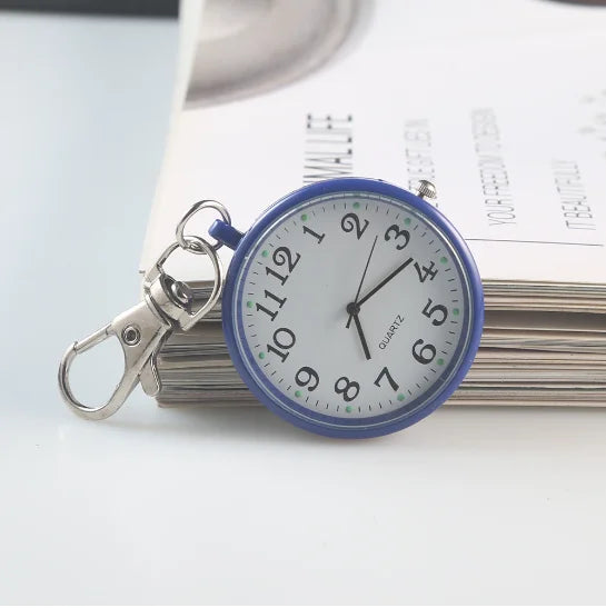Charmante Vintage Pocket Watch Sleutelhanger Afstandsbediening Klok – Perfect voor Studenten en Medische Professionals!