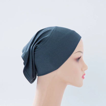 Chic en Stijlvol 56-Kleurige Vrouwen Binnen Hijab Tube Muts - Premium Bamboe Jersey Onderheadscarf voor Moslim Mode