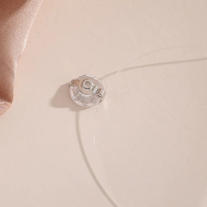 Glamoureuze Transparante Vistrap Vrouwen Chokers met Sprankelende Kristallen Ballen Hangers – Elegante Bruiloft Hals Sieraden en Stijlvolle Accessoires