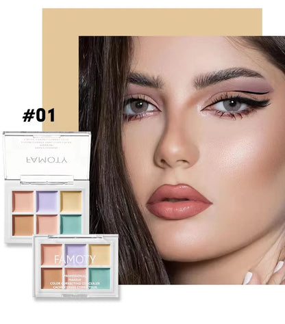Negen-Tinten Concealer voor Vlekkenacne, Donkere Kringen en het Oplichten van de Huidtoon - Langdurige Formule!