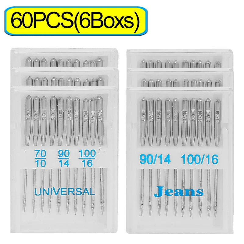 Aiguilles universelles machine à coudre lot 20 à 100 point standard acier couture DIY