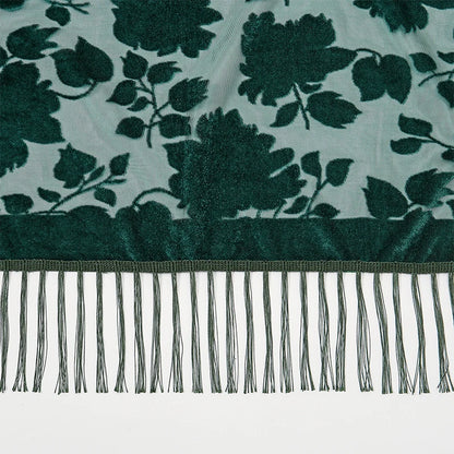 2024 Trendy Dames Bloemen Kant Gradient Zijde Sjaal - Perfecte Lente Sjaal & Wrap voor Stranddagen