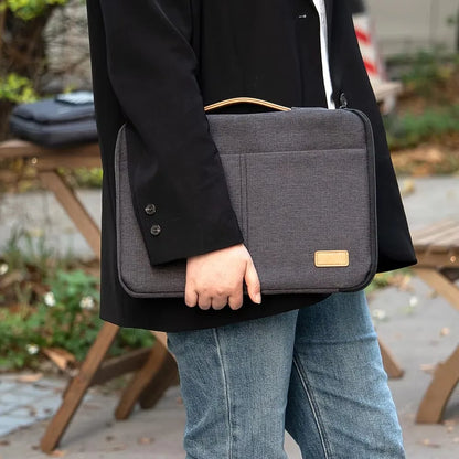 Stijlvolle Schokbestendige Laptop Sleeve Bag voor 14-15,6 Inch Notebooks - Perfecte Aktetas voor Zakenreizen