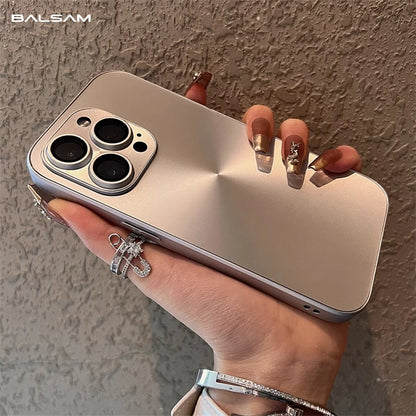 Elegante Aurora Lasergegraveerde Matte Hoes voor iPhone 16, 15, 14, 13, 12, 11 Pro Max & 16 Plus - Zachte Bumper Schokbestendige Armor Hard Cover