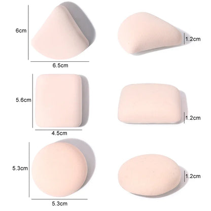 Schattige 3-delige Make-up Puff Set voor een vlekkeloze toepassing - veelzijdige droge en natte cosmetische sponsblenders voor je foundation en crème!