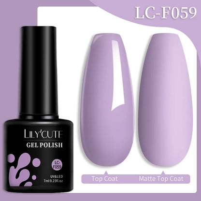 LILYCUTE 7ML Snelle-Extensions Nagelgel - Semi-permanente Acryl Kristalwit & Helder Nude Nagellak voor Prachtige UV Opbouw