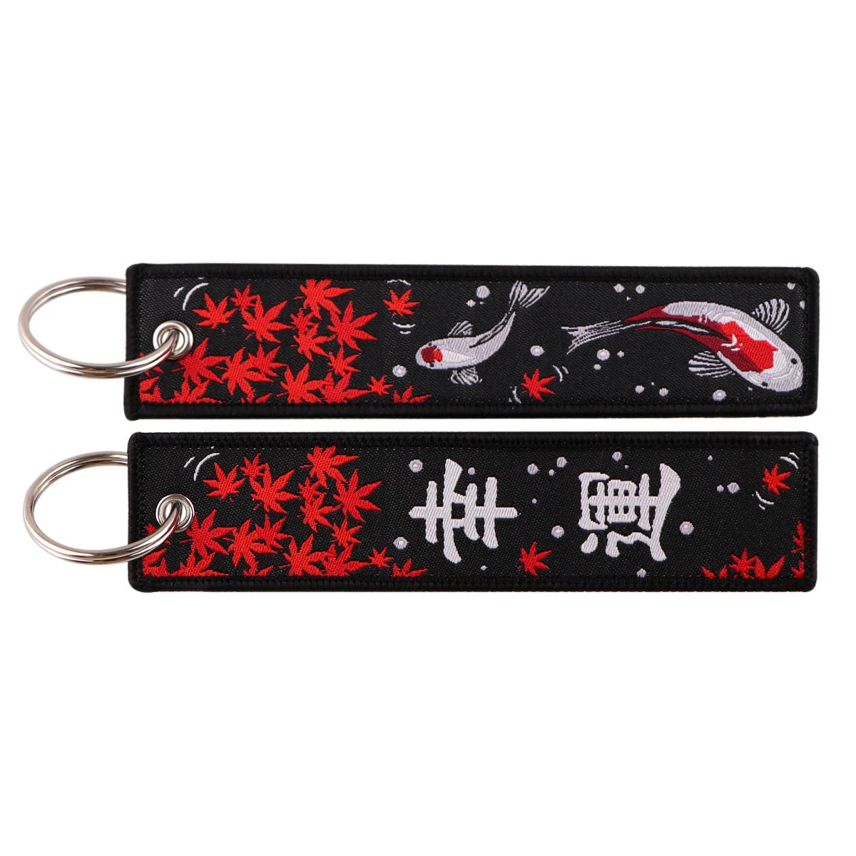 Stijlvolle Japanse Anime Geborduurde Sleutelhangers – Perfecte Sleuteltags voor Motorfietsen, Auto's en Rugzakken – Trendy Sleutelhanger Cadeaus voor Vrienden!