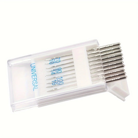 Aiguilles universelles machine à coudre lot de 20 tailles 70 à 100 couture tissus variés DIY