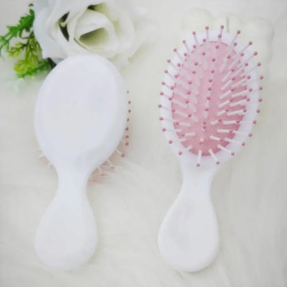Mini Ontwarmer Haarborstel - Draagbare Antistatische Massager voor Vochtig of Droog Stylen - Perfect Salonaccessoire!