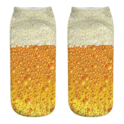 Trendy Ademend Korte Katoenen Sokken met Grappige 3D Skull Letterprint voor Mannen – Stijlvolle Laag Model Sport Boot Sokken