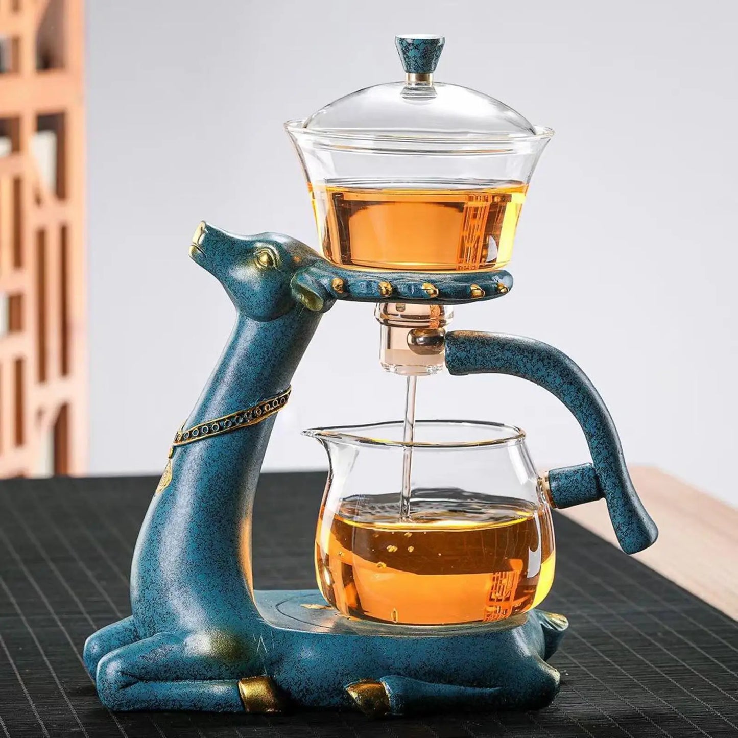 Elegante Magnetische Glazen Theepot Infuser - Premium Borosilicaat Thee- en Koffiepot met Druppelontwerp, Perfect voor Bubble Tea en het Zetten van Heerlijke Dranken