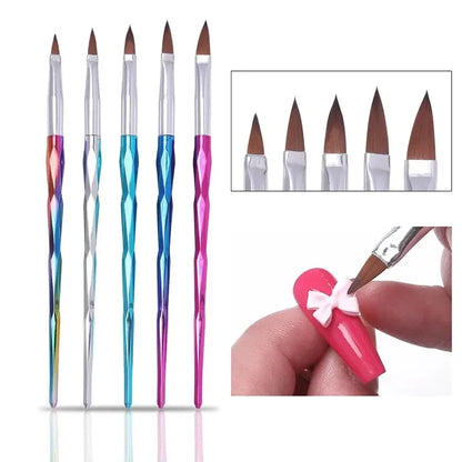 Ultimatieve Nail Art Penseelset: 5 of 20 Professionele Ontwerptools voor Indrukwekkend Schilderen, Tekenen en Dots - Perfect voor Manicures!