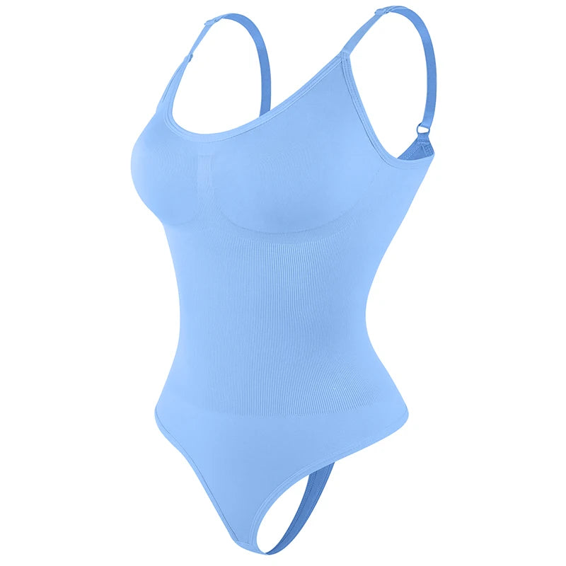 Luxe Verzachtende Bodysuit Shapewear voor Vrouwen – Volledige Lichaamsvormer met Stringontwerp, Zachte Sculptuur voor een Slanker Silhouet en Verbeterd Comfort
