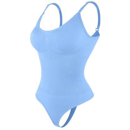 Luxe Verzachtende Bodysuit Shapewear voor Vrouwen – Volledige Lichaamsvormer met Stringontwerp, Zachte Sculptuur voor een Slanker Silhouet en Verbeterd Comfort
