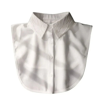 Chic 2024 Voorzijde Strik Witte Afneembare Kant Kraag voor Dames – Vintage Stijl Blouse Accessoire voor een Modebewuste Uiterlijk
