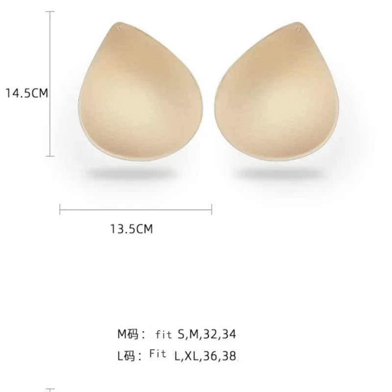 Set van 2 Dikke Latex BH-Pads voor een Verhoogd Silhouet - Verwijderbare Inzetten Perfect voor Badkleding en Bikinis