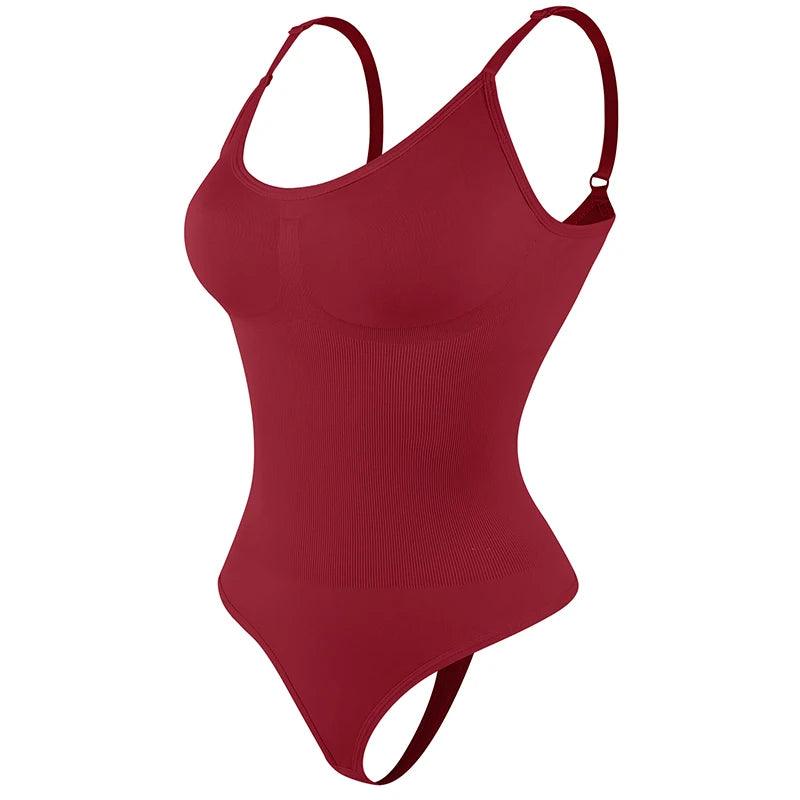Luxe Verzachtende Bodysuit Shapewear voor Vrouwen – Volledige Lichaamsvormer met Stringontwerp, Zachte Sculptuur voor een Slanker Silhouet en Verbeterd Comfort