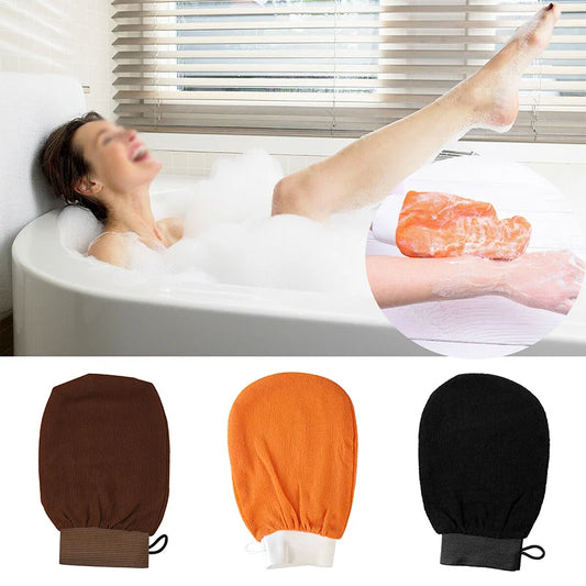Revitaliseer je huid met 1PC Exfoliërende Scrubhandschoenen – Multikleurige Diep Reinigende Handdoeken voor Vernieuwende Rug- en Gezichtsmassage onder de Douche!
