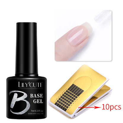 LILYCUTE 7ML Snelle-Extensions Nagelgel - Semi-permanente Acryl Kristalwit & Helder Nude Nagellak voor Prachtige UV Opbouw