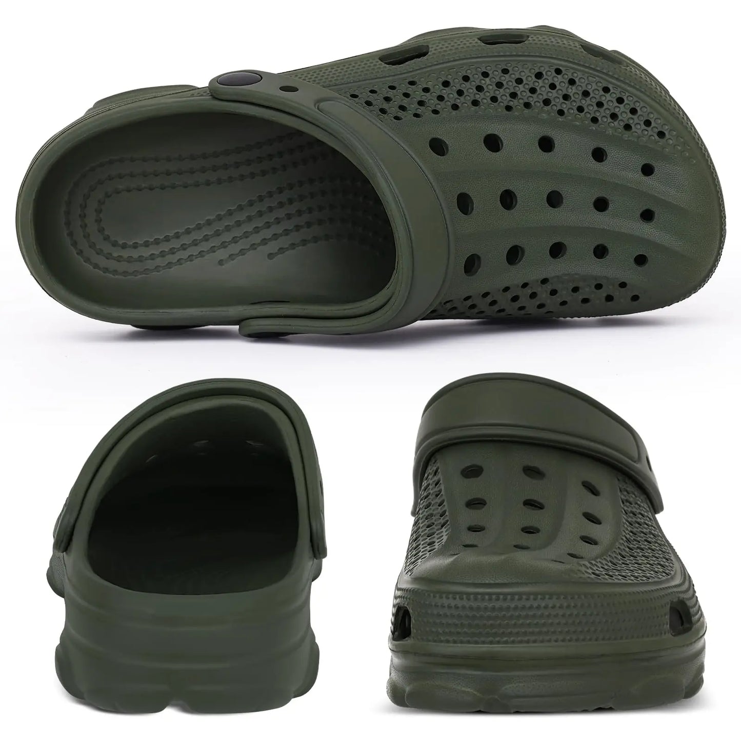 Comwarm Heren Ademend Klompen en Sandalen - Comfortabele Antislip Strand- en Tuinvoetwear voor Binnen- en Buitensporten