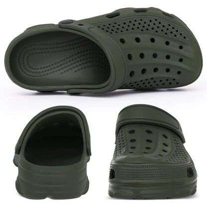 Comwarm Heren Ademend Klompen en Sandalen - Comfortabele Antislip Strand- en Tuinvoetwear voor Binnen- en Buitensporten