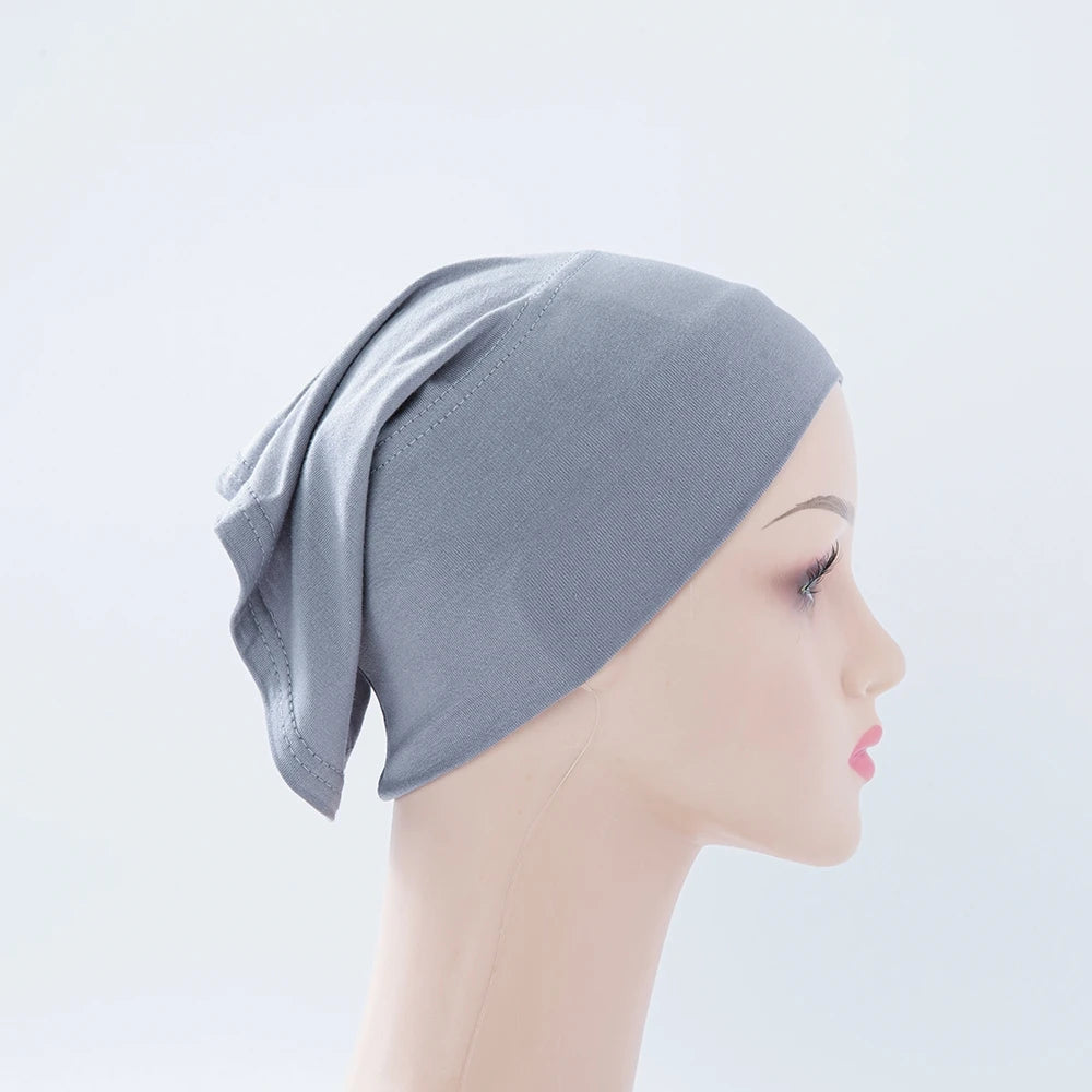 Chic en Stijlvol 56-Kleurige Vrouwen Binnen Hijab Tube Muts - Premium Bamboe Jersey Onderheadscarf voor Moslim Mode